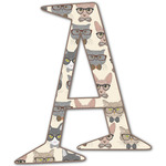 Hipster Cats Letter Decal - Large (Personalized)