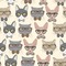 Hipster Cats Wallpaper Square