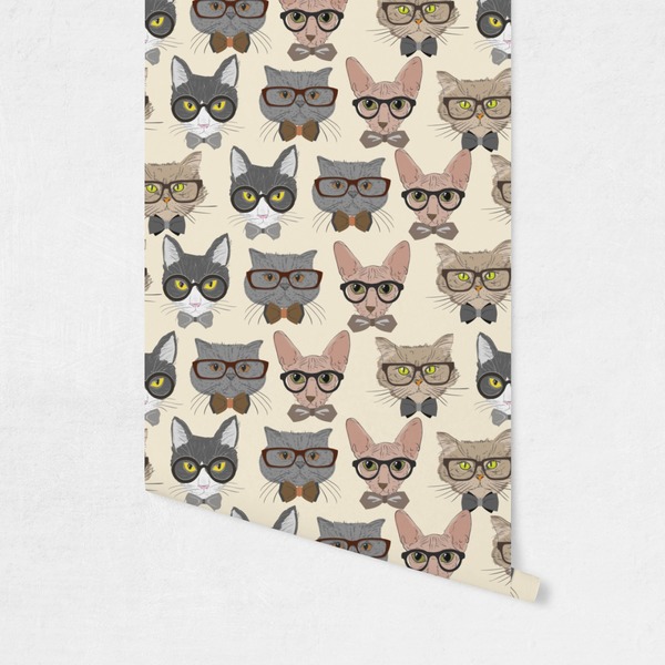 Hipster Cats Wallpaper on Wall