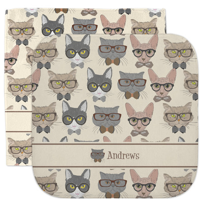 Hipster Cats Facecloth / Wash Cloth (Personalized)