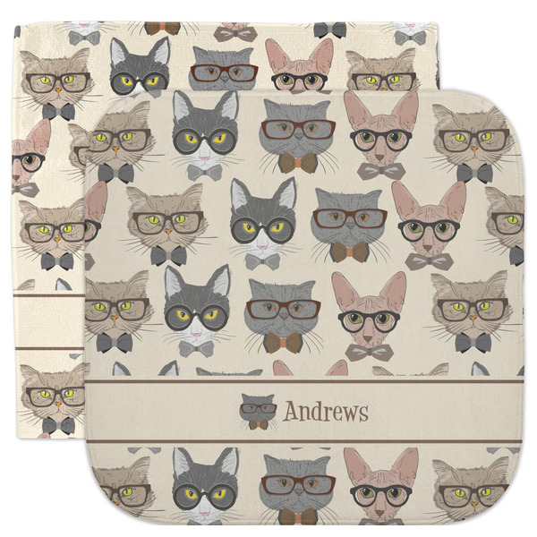 Custom Hipster Cats Facecloth / Wash Cloth (Personalized)