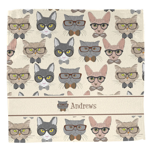 Hipster Cats Washcloth - Front - No Soap