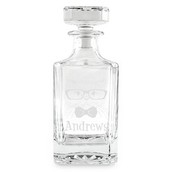 Hipster Cats Whiskey Decanter - 26 oz Square (Personalized)