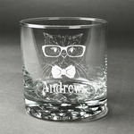 Hipster Cats Whiskey Glass (Single) (Personalized)
