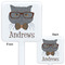 Hipster Cats White Plastic Stir Stick - Double Sided - Approval