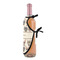 Hipster Cats Wine Bottle Apron - DETAIL WITH CLIP ON NECK