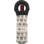 Hipster Cats Wine Tote Bag (Personalized)