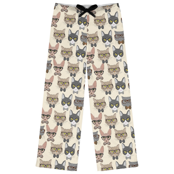Custom Hipster Cats Womens Pajama Pants - S