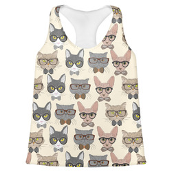 Hipster Cats Womens Racerback Tank Top - 2X Large