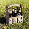 Hipster Cats Wood Beer Bottle Caddy - Lifestyle