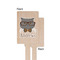 Hipster Cats Wooden 6.25" Stir Stick - Rectangular - Single - Front & Back