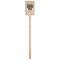 Hipster Cats Wooden 6.25" Stir Stick - Rectangular - Single Stick