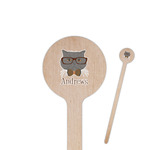 Hipster Cats Round Wooden Stir Sticks (Personalized)