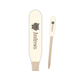 Hipster Cats Paddle Wooden Food Picks - Double Sided (Personalized)