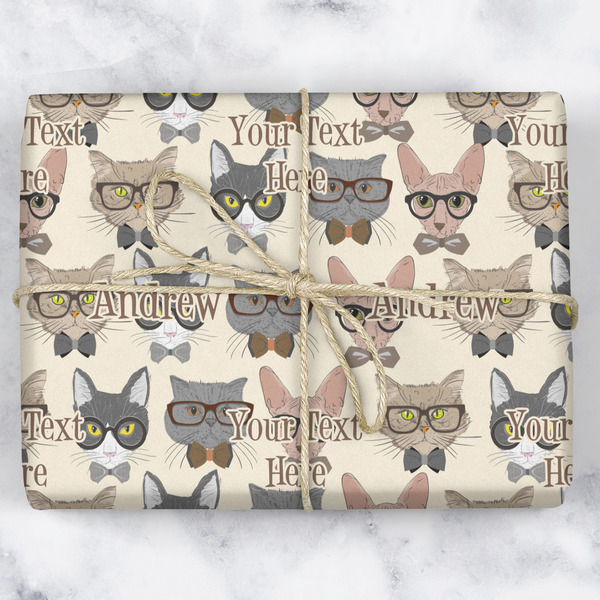 Hipster Cats Wrapping Paper Roll - Matte - Wrapped Box