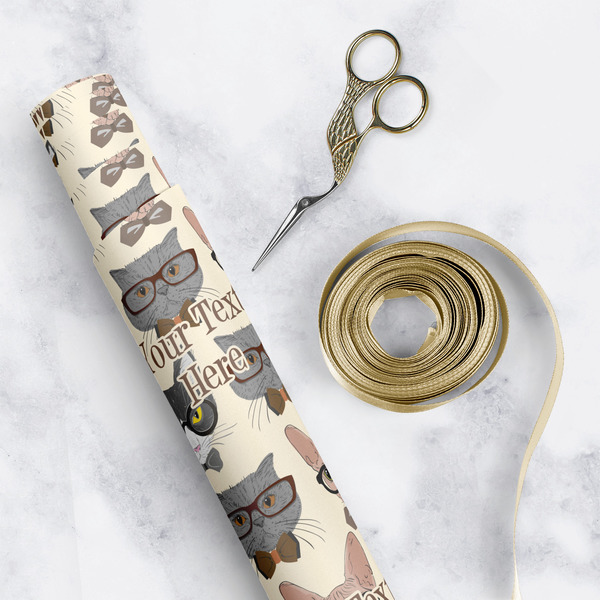 Hipster Cats Wrapping Paper Rolls - Lifestyle 1