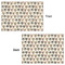 Hipster Cats Wrapping Paper Sheet - Double Sided - Front & Back
