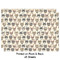 Hipster Cats Wrapping Paper Sheet - Double Sided - Front