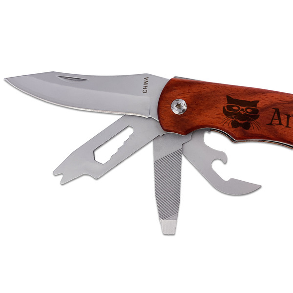 Hipster Cats Wrench Multi-tool - DETAIL (knife end)