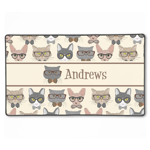 Custom Hipster Cats XXL Gaming Mouse Pad - 24" x 14" (Personalized)