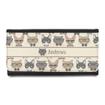 Hipster Cats Leatherette Ladies Wallet (Personalized)