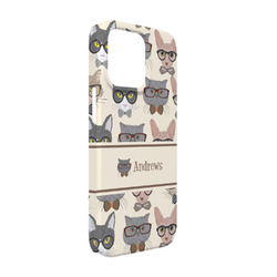 Hipster Cats iPhone Case - Plastic - iPhone 13 Pro (Personalized)