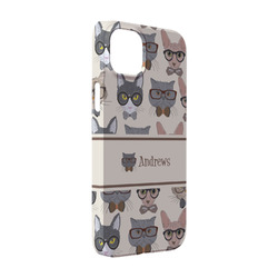 Hipster Cats iPhone Case - Plastic - iPhone 14 (Personalized)