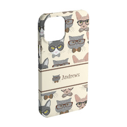 Hipster Cats iPhone Case - Plastic - iPhone 15 (Personalized)