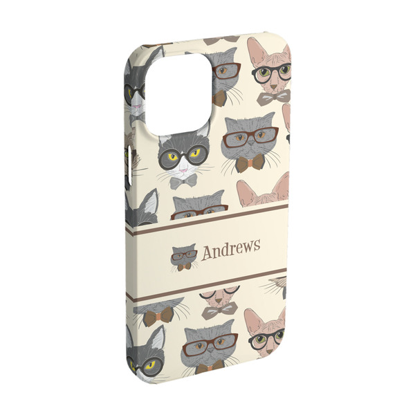 Custom Hipster Cats iPhone Case - Plastic - iPhone 15 (Personalized)