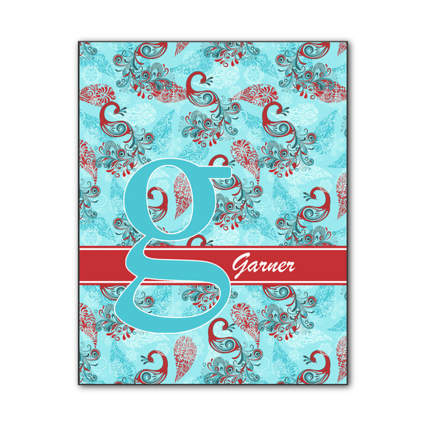 Custom Peacock Wood Print - 11x14 (Personalized)