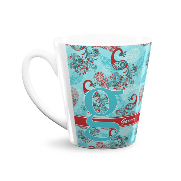 Peacock 12 Oz Latte Mug - Front