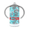 Peacock 12 oz Stainless Steel Sippy Cups - FRONT