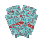 Peacock Can Cooler (tall 12 oz) - Set of 4 (Personalized)