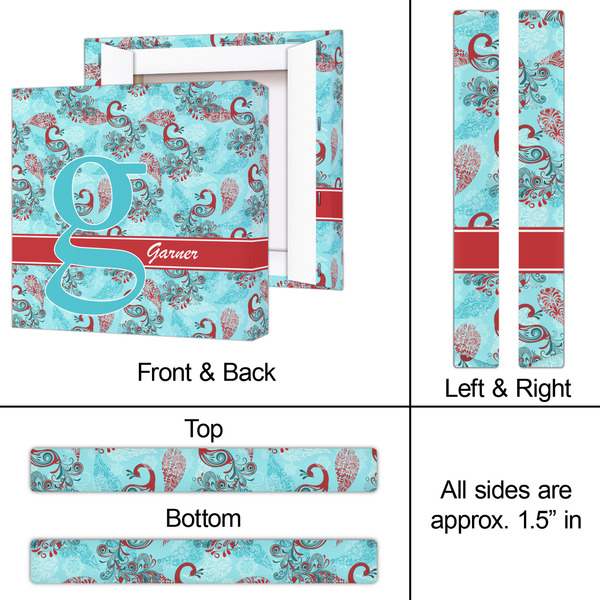 Peacock 12x12 - Canvas Print - Approval