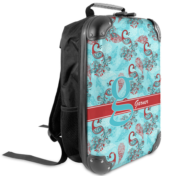 Custom Peacock Kids Hard Shell Backpack (Personalized)