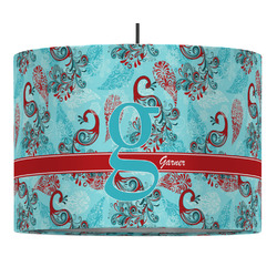 Peacock Drum Pendant Lamp (Personalized)
