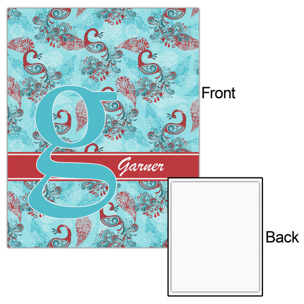 Peacock 16x20 - Matte Poster - Front & Back