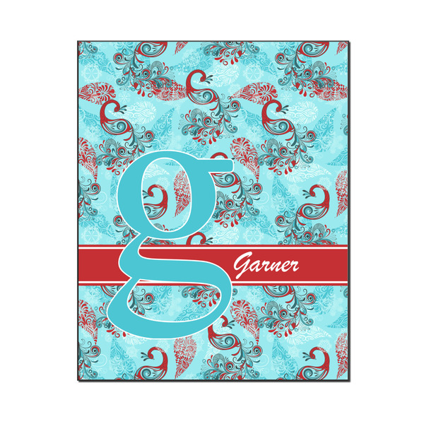 Custom Peacock Wood Print - 16x20 (Personalized)