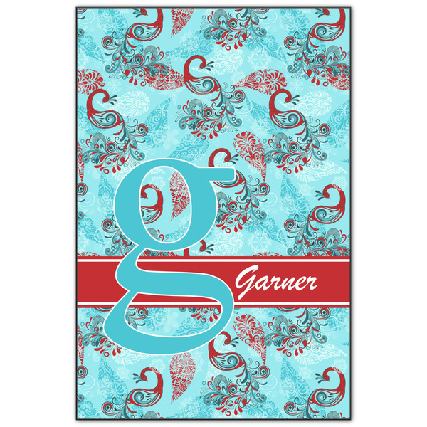 Custom Peacock Wood Print - 20x30 (Personalized)