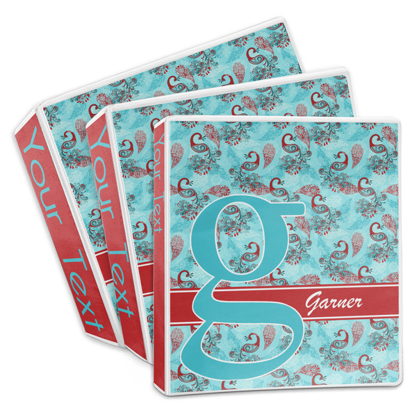 Custom Peacock 3-Ring Binder (Personalized)