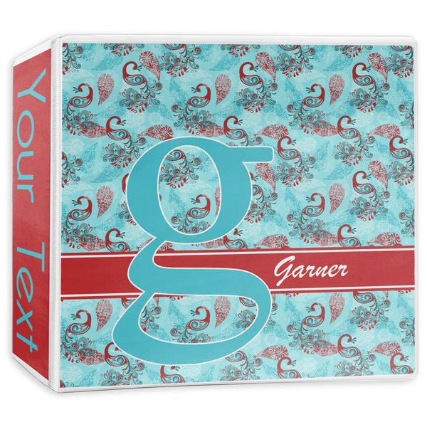 Custom Peacock 3-Ring Binder - 3 inch (Personalized)