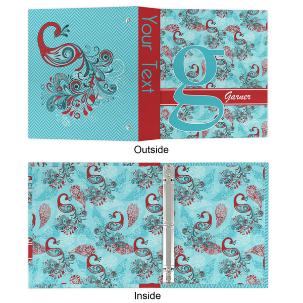 Peacock 3 Ring Binders - Full Wrap - 1" - APPROVAL