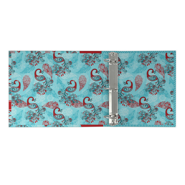 Peacock 3 Ring Binders - Full Wrap - 2" - OPEN INSIDE