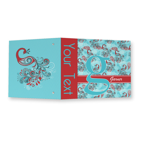 Peacock 3 Ring Binders - Full Wrap - 2" - OPEN OUTSIDE