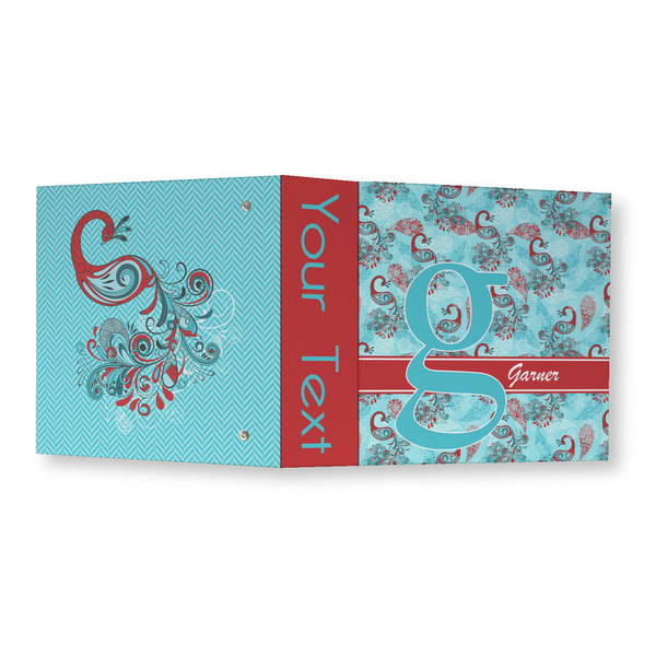 Peacock 3 Ring Binders - Full Wrap - 3" - OPEN OUTSIDE