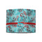 Peacock 8" Drum Lampshade - FRONT (Fabric)