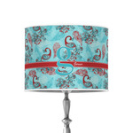 Peacock 8" Drum Lamp Shade - Poly-film (Personalized)
