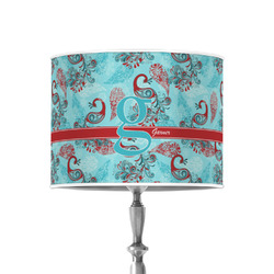 Peacock 8" Drum Lamp Shade - Poly-film (Personalized)