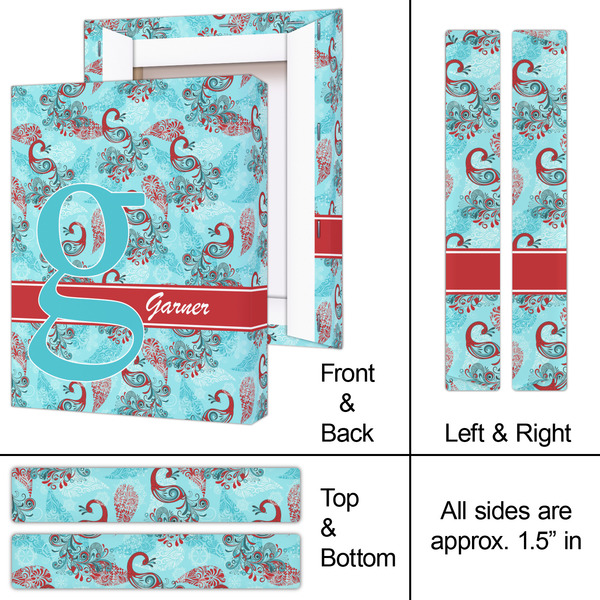 Peacock 8x10 - Canvas Print - Approval