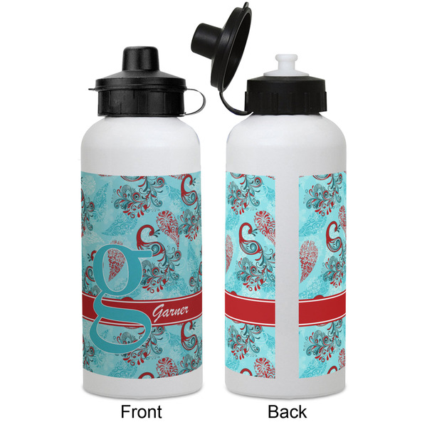 Peacock Aluminum Water Bottle - White APPROVAL